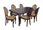 Pikendatav söögilaud 90x170-250 cm + 6 tooli