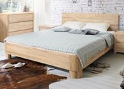 Tammepuidust voodi Lausenne, valge õli 140x200 cm