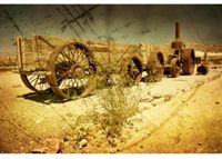 Fliis fototapeet Old wagon 225x250 cm