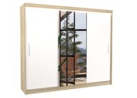 Lükandustega riidekapp Durelo I 250 cm + LED