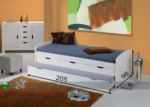 2-kohaline voodikomplekt Ulli 90x200 cm mõõdud