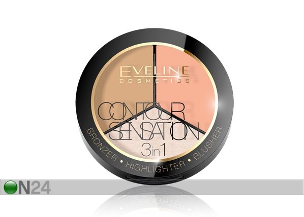 3in1 kontuurimispuudrite komplekt Contour Sensation Eveline Cosmetics