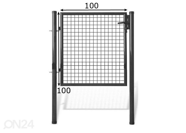 Aiavärav, hall 1x1 m mõõdud