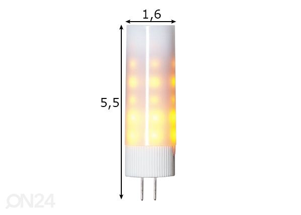 Dekoratiivne LED elektripirn G4, 0,3-0,7W mõõdud
