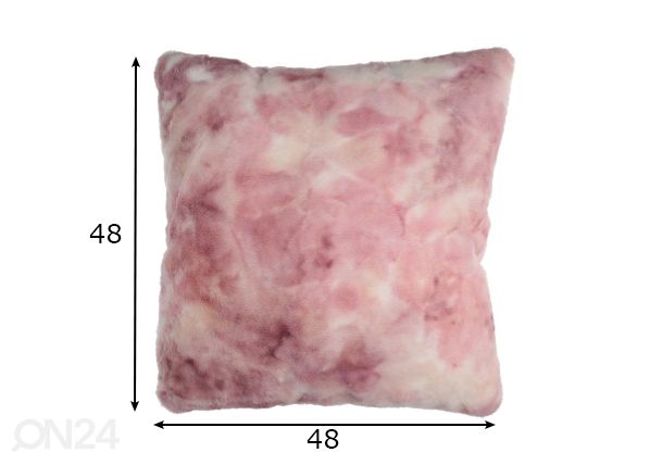 Dekoratiivpadi Rumba Pink 48x48 cm mõõdud