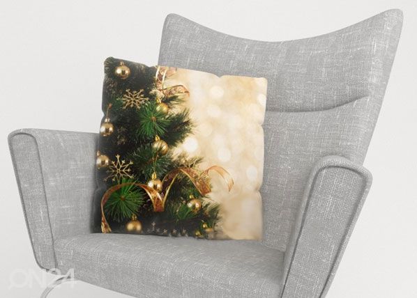 Dekoratiivpadjapüür Christmas Gold 40x40 cm