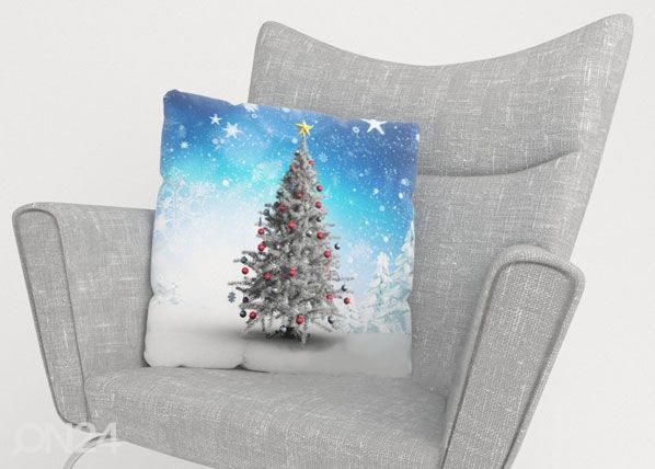 Dekoratiivpadjapüür White Christmas Tree 45x45 cm