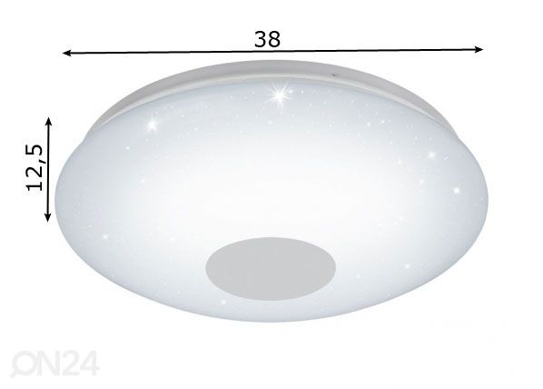 Eglo plafoonvalgusti Voltago 2 LED mõõdud