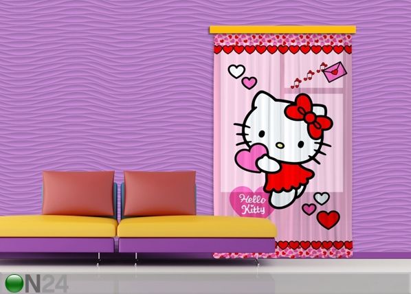 Fotokardin Hello Kitty Heart 140x245 cm