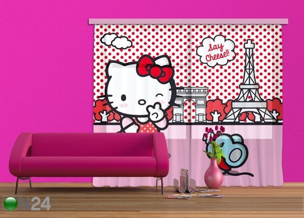 Fotokardin Hello Kitty with mouse 180x160 cm