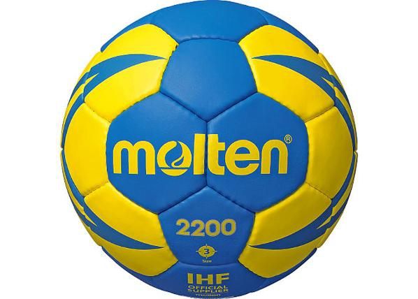 Käsipall h3x2200-by sünteetiline nahk sinine-kollane Molten
