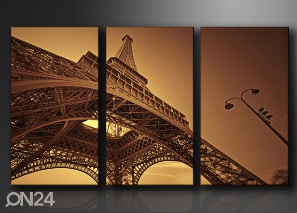 Kolmeosaline seinapilt Eiffeli torn