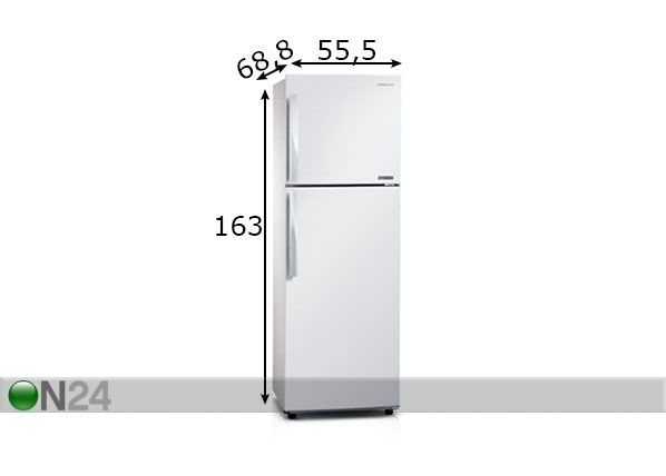 Külmkapp Samsung RT25FAJEDWW/EO mõõdud