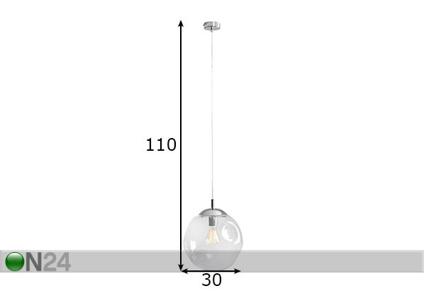 Laelamp Amalfi mõõdud