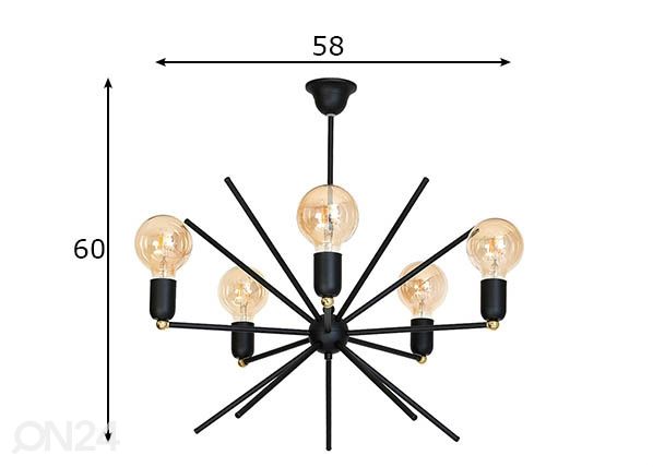 Laelamp Astra I mõõdud