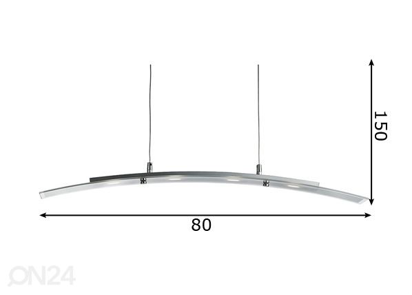 Laelamp Led Bar Light mõõdud