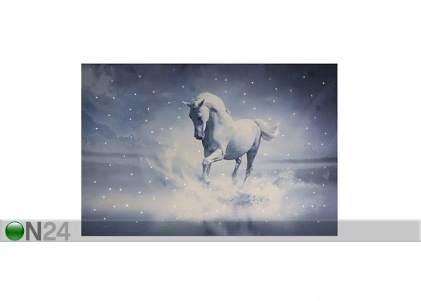 LED pilt Canvas Horse 60x40 cm