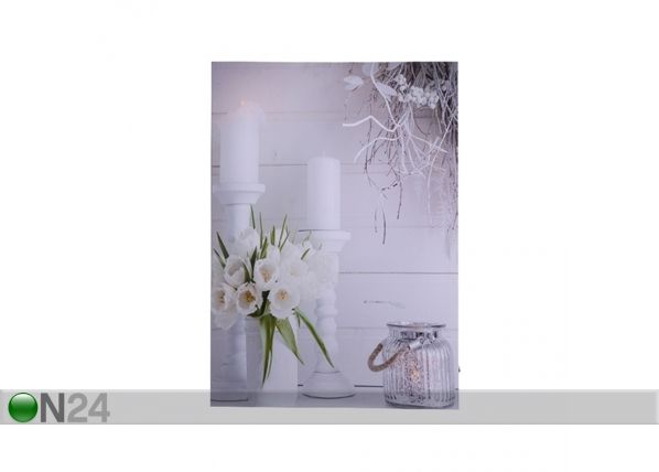 LED pilt Tulip Bouquet 50x70 cm