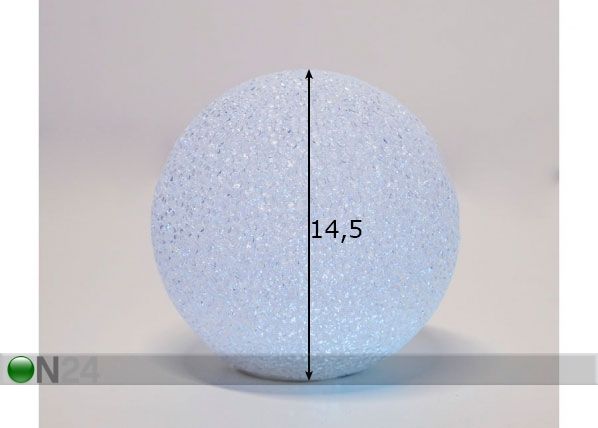 LED valguskera Ball Ø 14,5 cm mõõdud