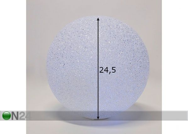 LED valguskera Ball Ø 24,5 cm mõõdud