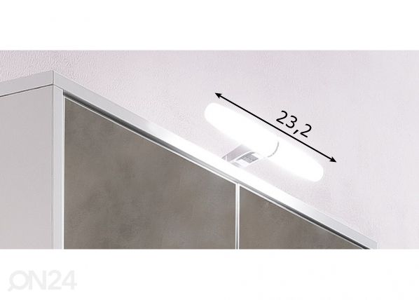 LED-valgusti Luis vannitoakapile mõõdud