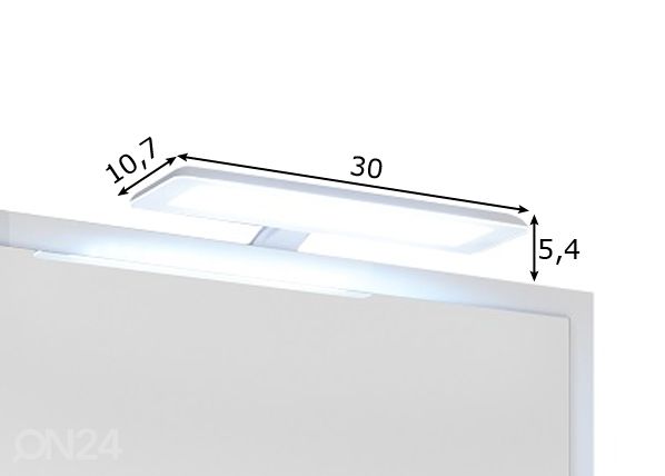 LED-valgusti peeglile 09 mõõdud