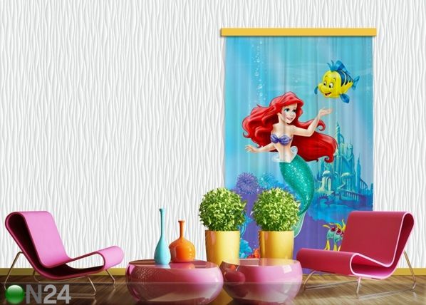 Pimendav fotokardin Disney Ariel I 140x245 cm