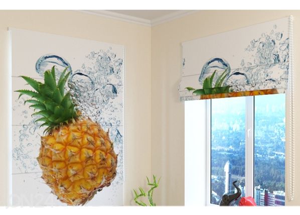 Pimendav Rooma kardin Fresh Pineapple 60x60 cm