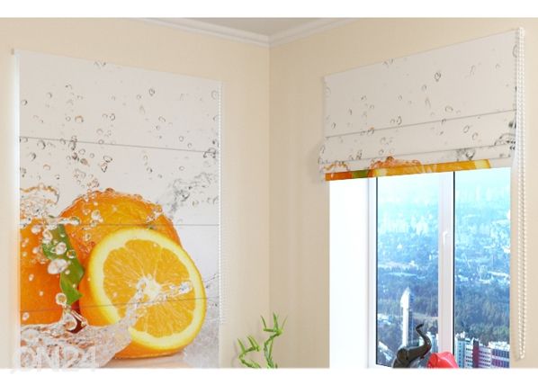 Pimendav Rooma kardin Juicy Orange 60x60 cm