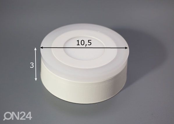 Pinnapealne paneelvalgusti 3+3 W, Ø10,5 cm mõõdud