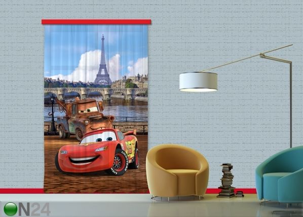 Poolpimendav fotokardin Disney cars Paris 140x245 cm