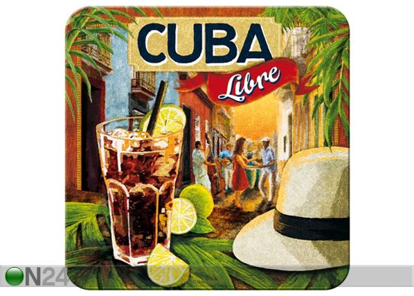 Retro klaasialus Cuba Libre 4tk