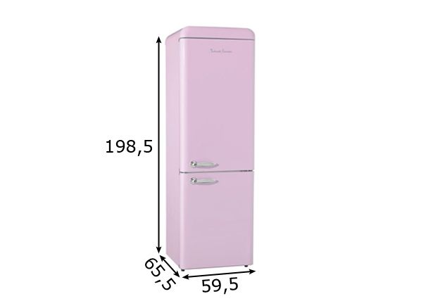 Retro külmkapp Schaub Lorenz SL300SP-CB mõõdud