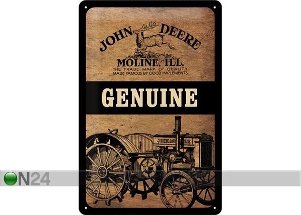 Retro metallposter John Deere Genuine 20x30cm