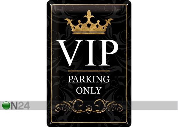 Retro metallposter VIP Parking only 20x30cm