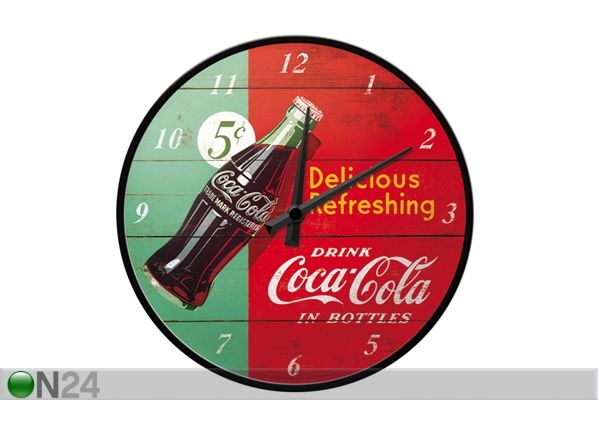 Retro seinakell Coca-Cola Delicious Refreshing