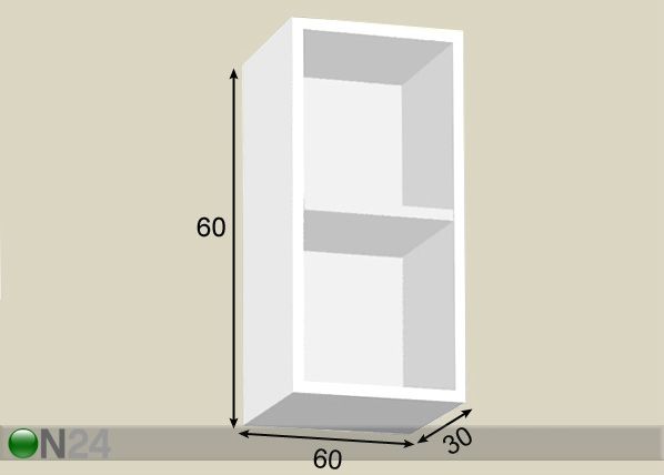 Riiul 60 cm mõõdud