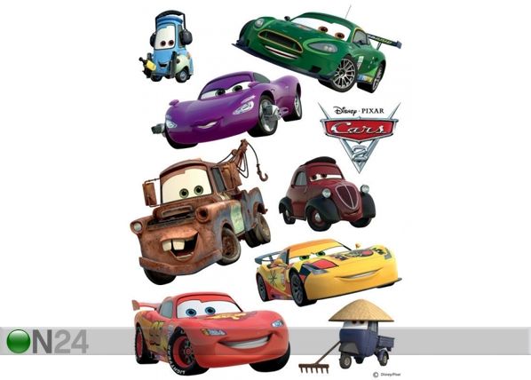 Seinakleebis Disney Cars 2 McQueen and Mater 42,5x65 cm