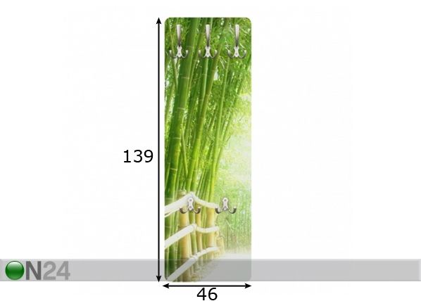 Seinanagi Bamboo Way 139x46 cm mõõdud