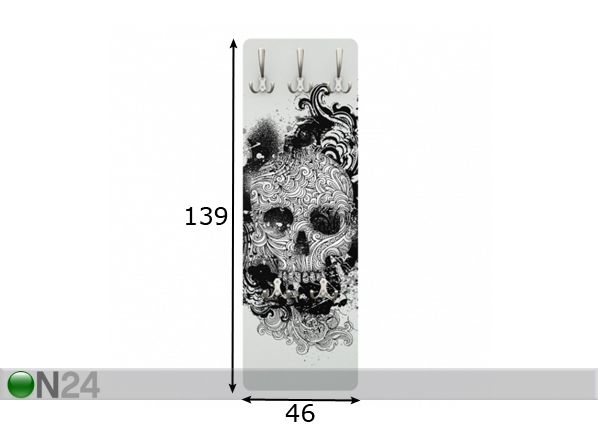 Seinanagi Skull 139x46 cm mõõdud