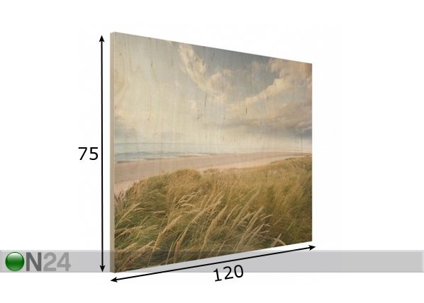 Seinapilt puidul Dunes dream 75x120 cm mõõdud