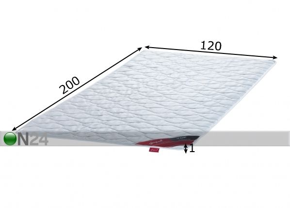 Sleepwell madratsi kaitsetekk TOP Hygienic 120x200 cm mõõdud