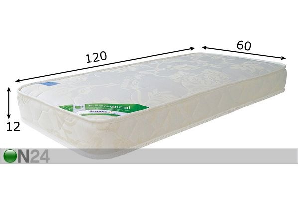 Stroma lastemadrats Ortopeediline Ökoloogiline 60x120 cm mõõdud