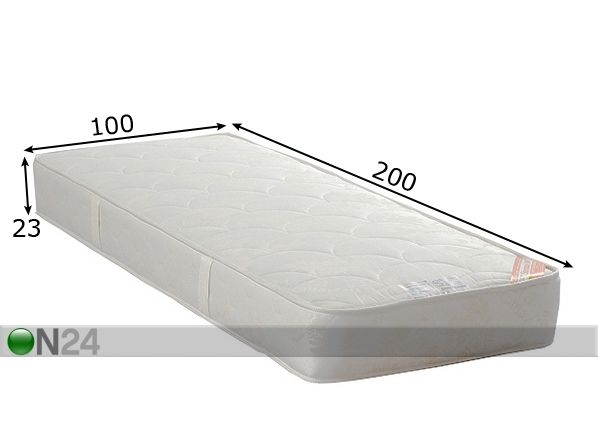 Stroma madrats Soft Ökoloogiline 100x200 cm mõõdud