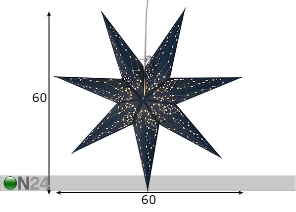Täht Galaxy 60cm, sinine mõõdud