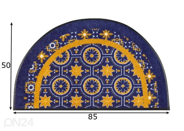 Uksematt Round Azulejo 50x85 cm mõõdud