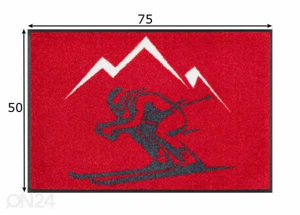 Uksematt Ski 50x75 cm
