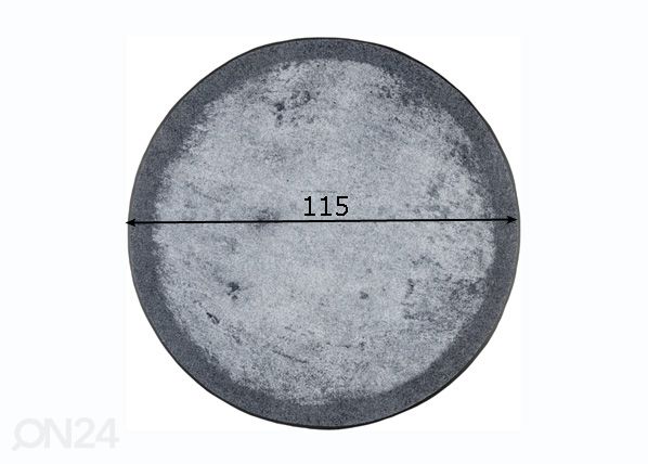 Ümmargune vaip Shades of Grey Ø 115 cm mõõdud