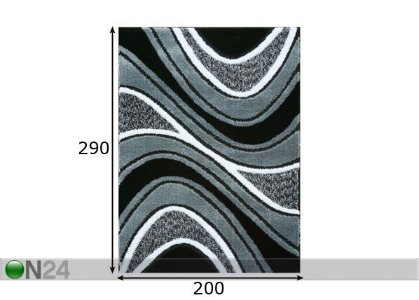 Vaip 3D 200x290 cm mõõdud