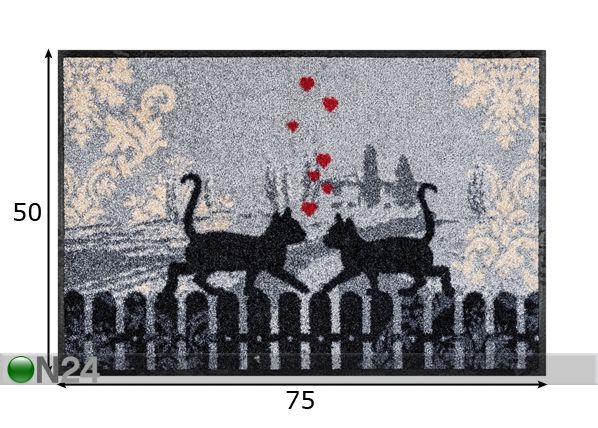 Vaip Cats in Love 50x75 cm mõõdud